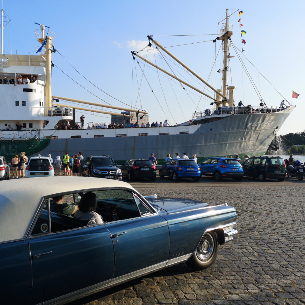 man with quiff and brown tinted sunglasses wearing a fur collar